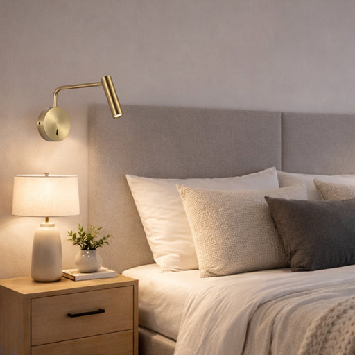 Nero Adjustable Arm Black | Gold | White | Silver LED Wall Light - Lighting.co.za