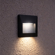 Eos Black Or White Square 2.5 Watt LED Step Wall Light - Lighting.co.za
