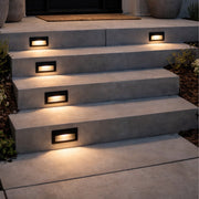 Elwood Black Or White Rectangular CCT LED Step Wall Light - Lighting.co.za
