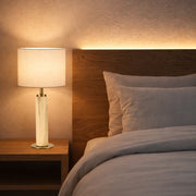 Landon Marble Look Table Lamp - Lighting.co.za