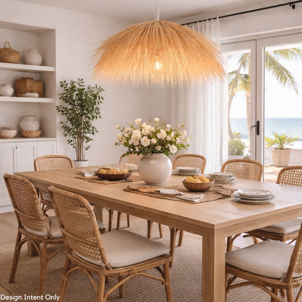 Myla Flair Natural Rattan Pendant Light - Lighting.co.za