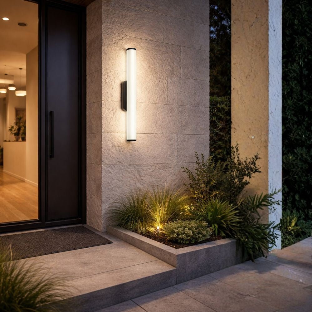 Sentinel Black and White CCT LED Outdoor Wall Light 2 Sizes — Lighting ...