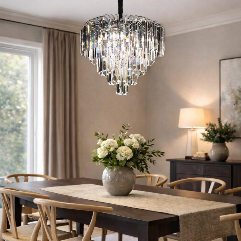 Sophia Chrome And K9 Crystal 8 Light Chandelier - Lighting.co.za