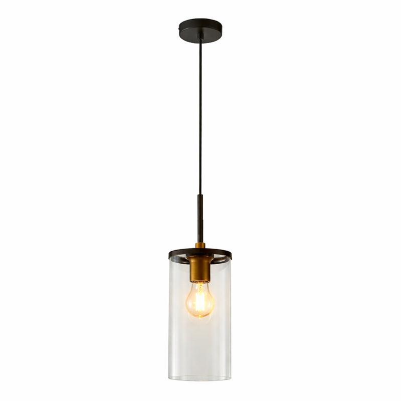 Lucia Clear Glass and Black Bronze Pendant Light - Lighting.co.za