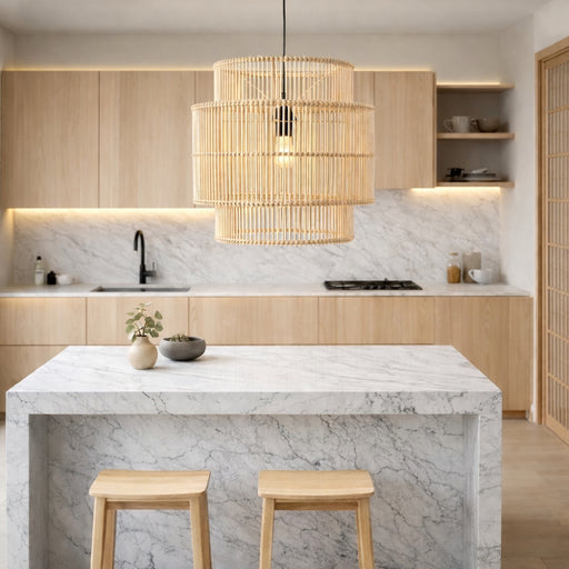 Zimbali Natural Rattan Cane Pendant Light - Lighting.co.za