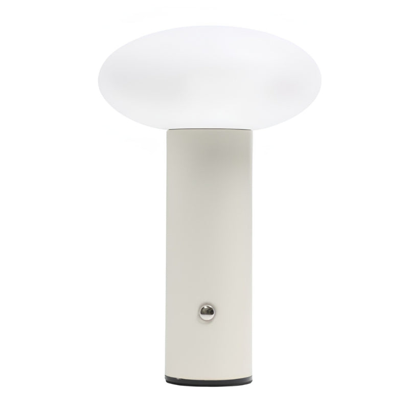 Oliver Lemon | Cream | Sage Green Rechargeable Table Lamp - Lighting.co.za
