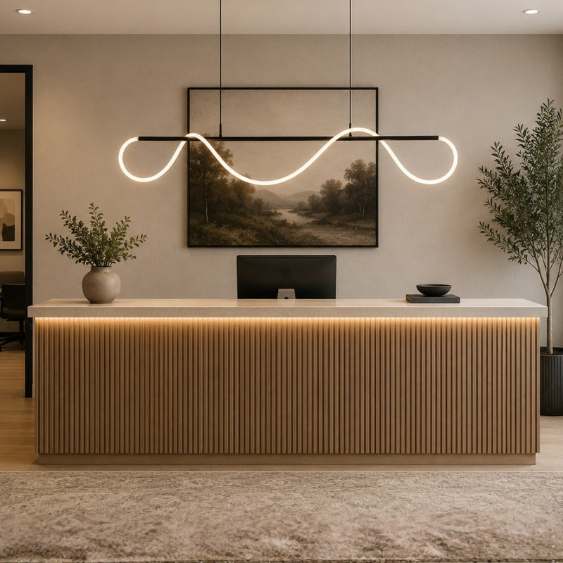 Tubo Black and Flex White Rope CCT LED Pendant Light