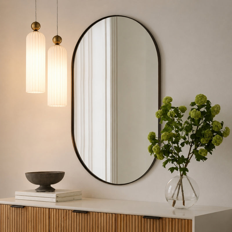 Zara Fluted White Glass and Brass Look Pendant Light