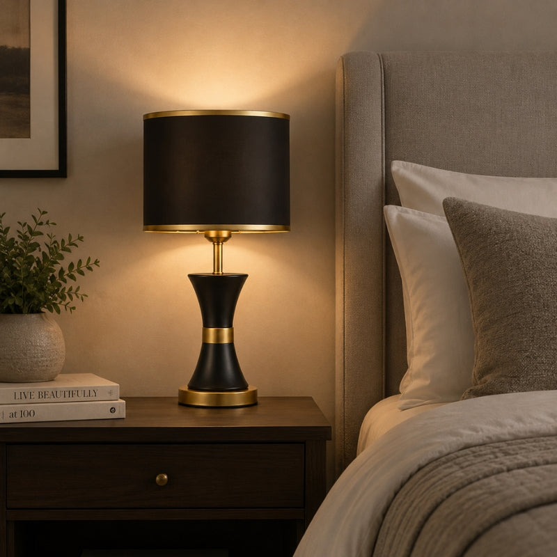 Elston Black and Gold Table Lamp
