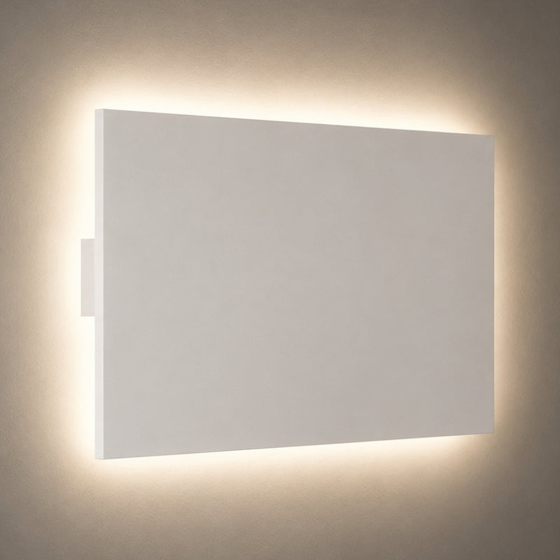 Giana White Rectangular Slim LED Wall Light
