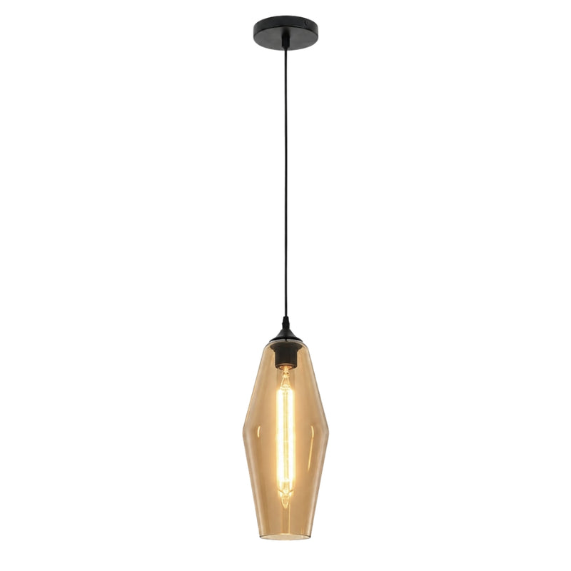 Lisaya Amber Glass Pendant Light