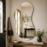 Ovoid Frameless Organic Shaped LED Wall Mirror - Lighting.co.za