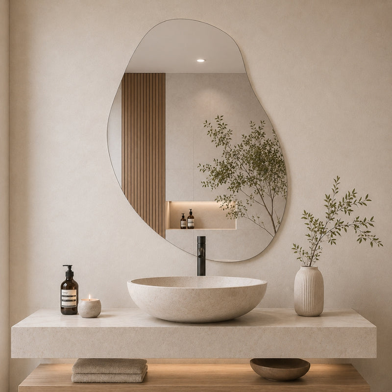 Trinity Plain Irregular Wall Mirror Only