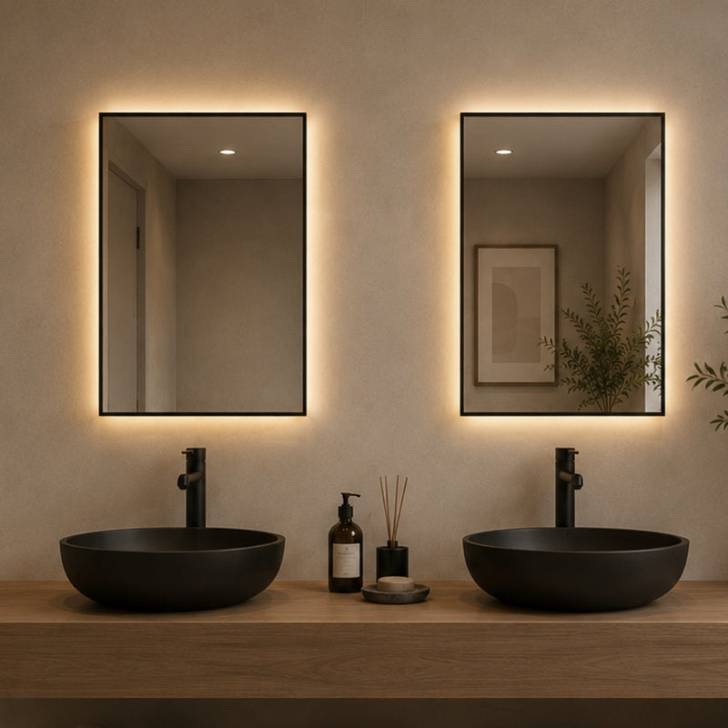 Houston Rectangular Vanity Backlit LED Wall Mirror 4 Sizes