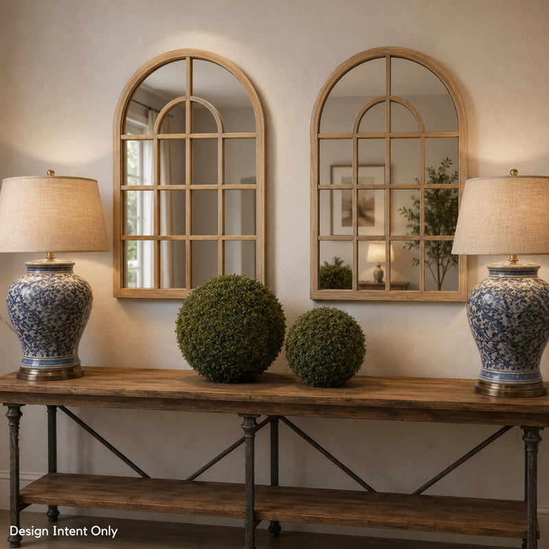 Arch Window Panel Wall Mirror 3 Sizes