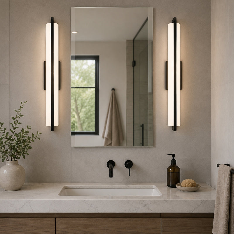 Giada Black Mirror LED Wall Light