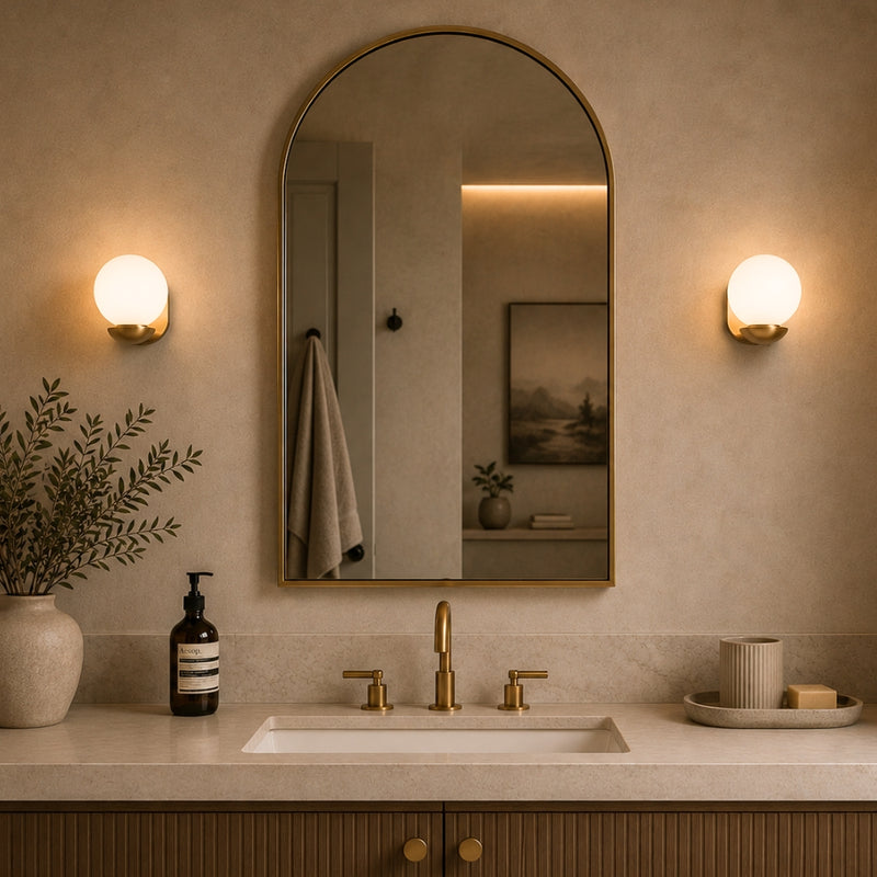 Balloon White | Black | Gold | Silver Bathroom Wall Light
