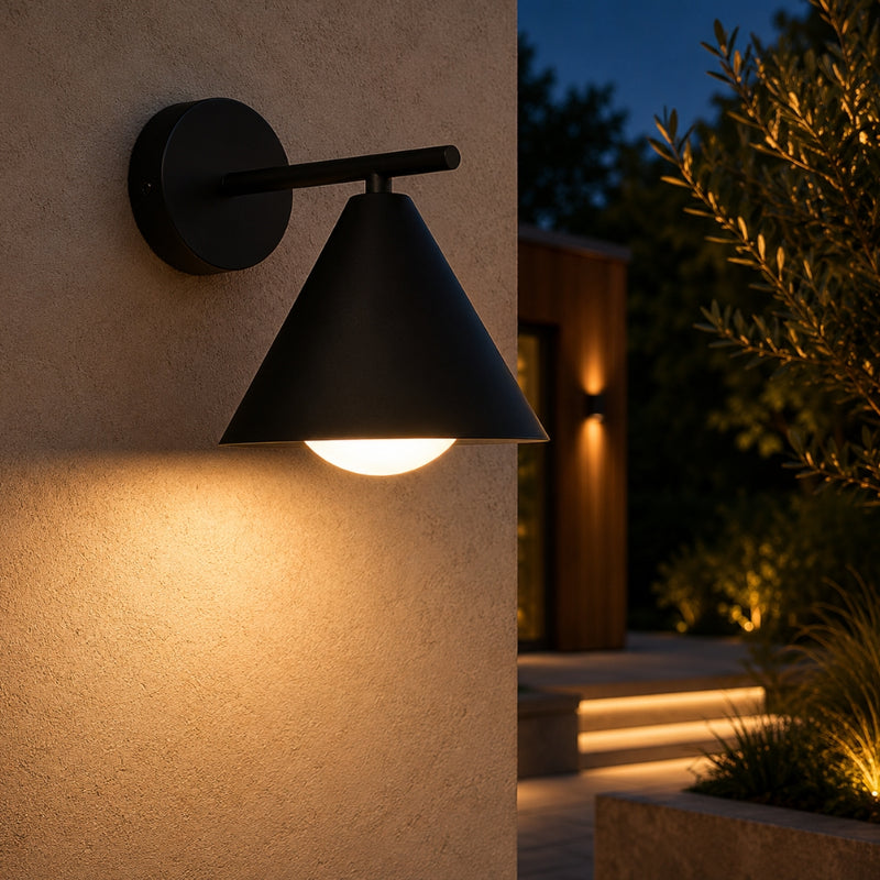 Railroad Style 2 Black | Corten Outdoor Wall Light