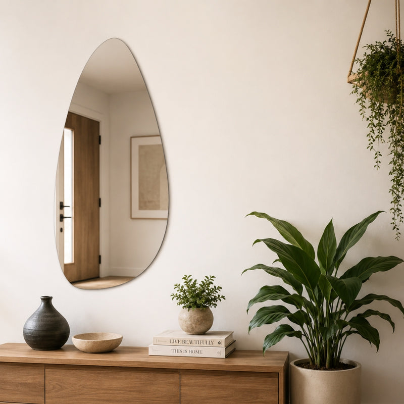 Irene Teardrop Irregular Frameless Mirror