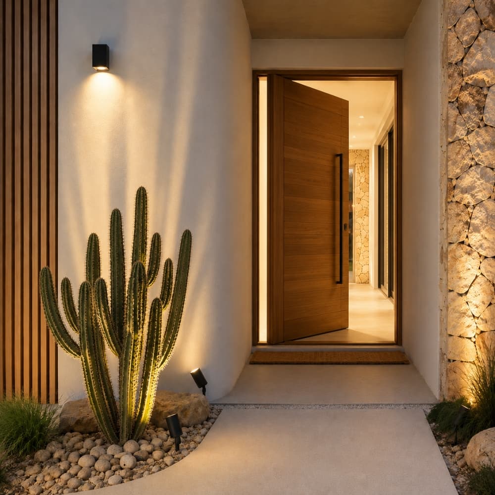 Black Down Facing Outdoor Wall Light and Garden Spike Lights - Lighting.co.za