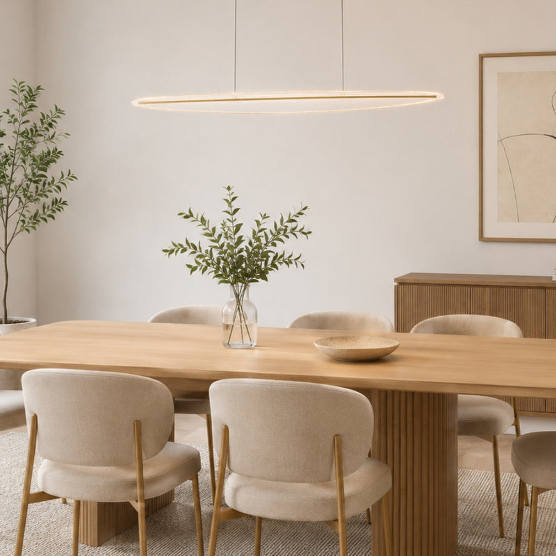 Nautilus Gold and Clear LED Pendant Light