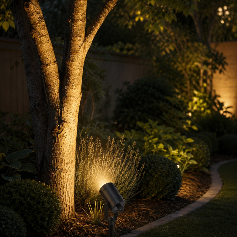 Cabo GU10 ABS And Polycarbonate Black Garden Spike Light