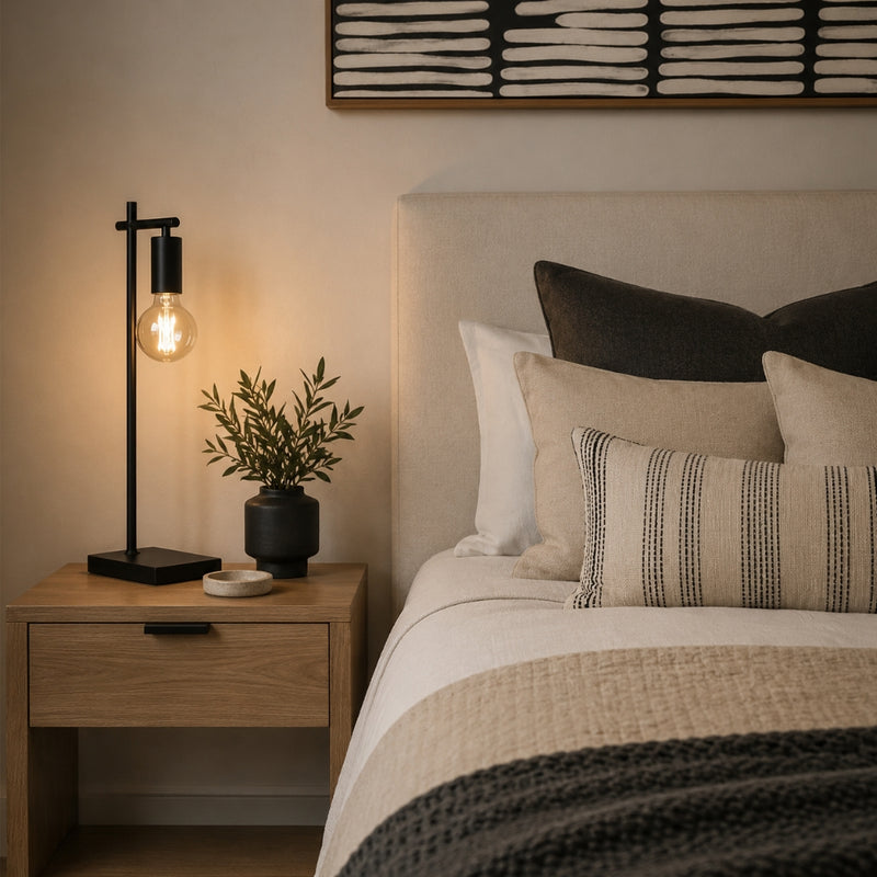 Slick Black Table or Desk Lamp