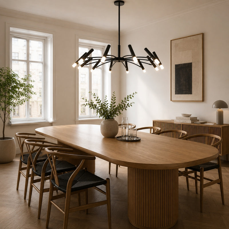 Octavia Black 8 | 12  Light Modern Pendant Light