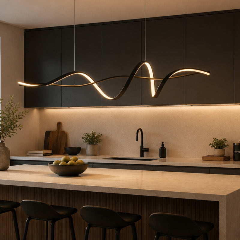 Drift Black Or Gold LED Pendant Light