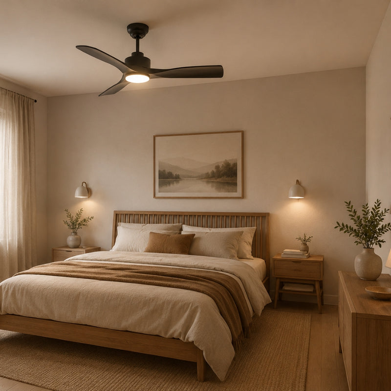Rift 3 Blade Black LED Ceiling Fan