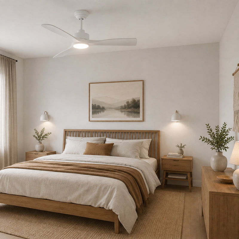 Rift 3 Blade White LED Ceiling Fan