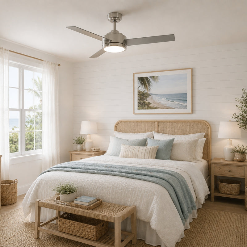 Rove 3 Blade Silver LED Ceiling Fan