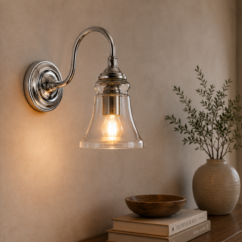 Plaza Antique Brass | Antique Silver Wall Light