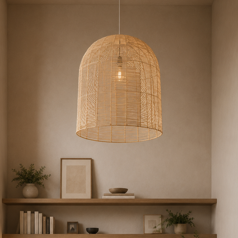 Tesse Woven Rattan Pendant Light 2 Sizes