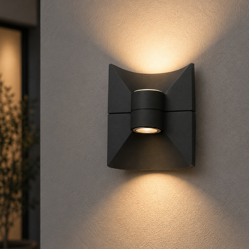 Redondo 5W LED Square Up Down Outdoor Wall Light