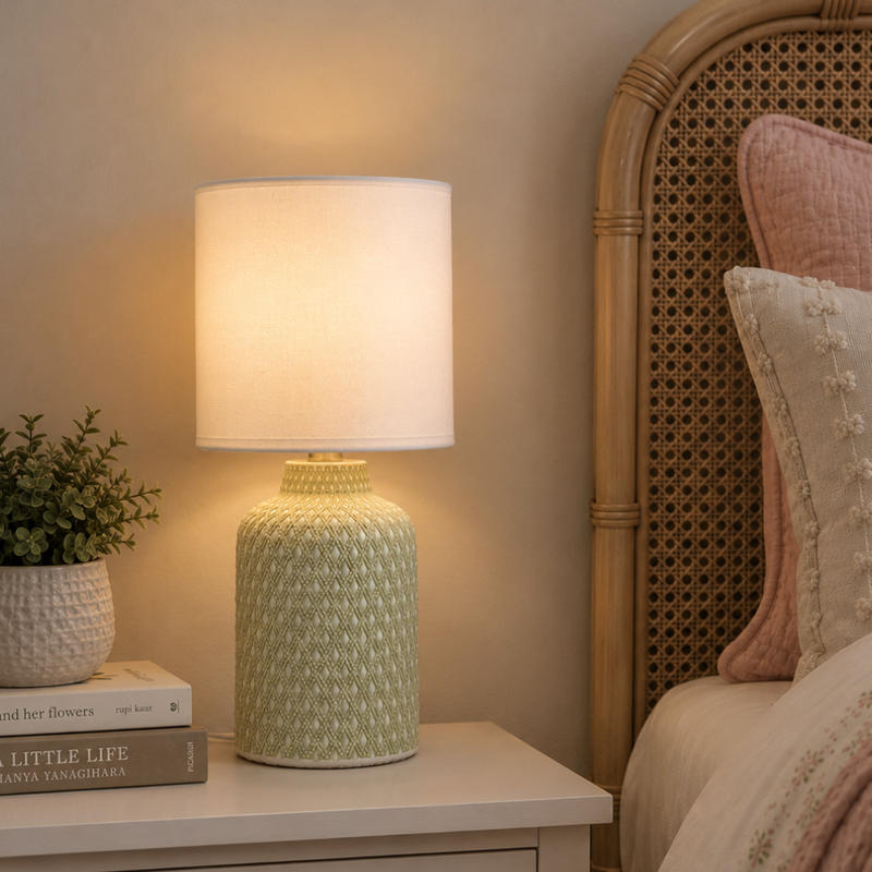 Castile Mini White or Grey Table Lamp