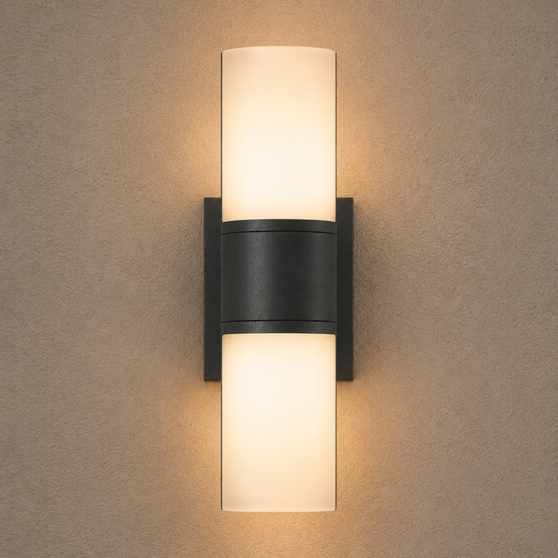 Cyra Dark Grey LED Outdoor Wall Light