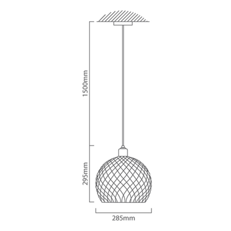 Porto Clear Glass and Chrome Pendant Light