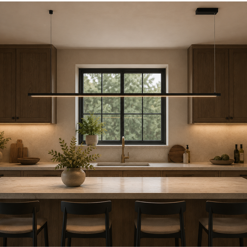 Amontillado 29 Watt LED Black Pendant Light