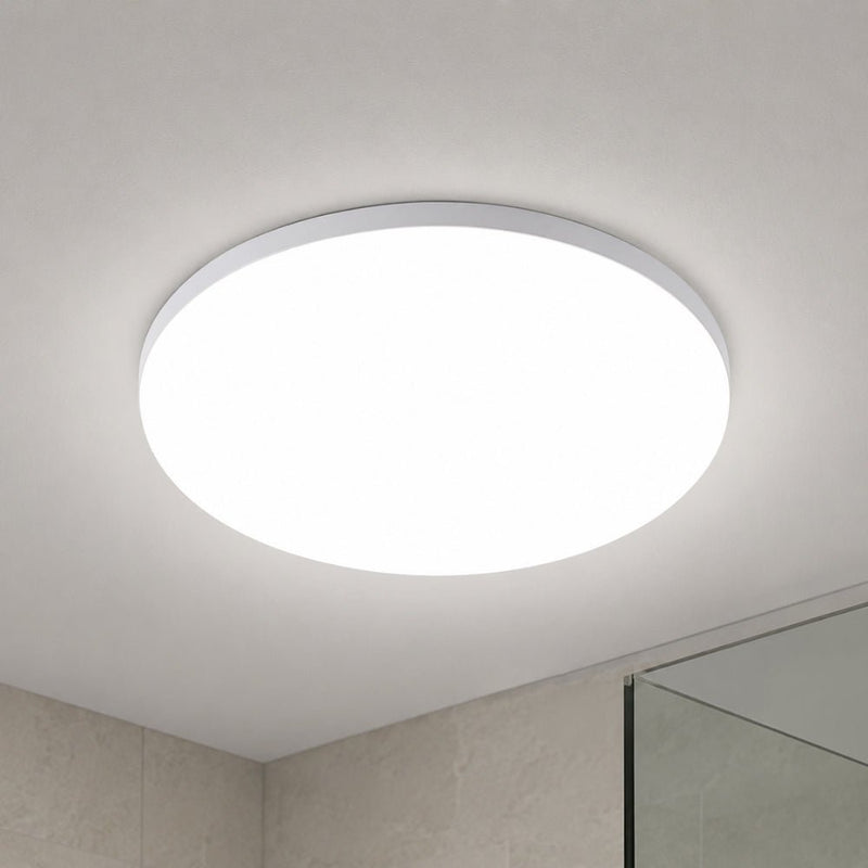 Nordic White LED Bathroom Ceiling Light 5 Sizes - Fixed Lights - Lighting.co.za