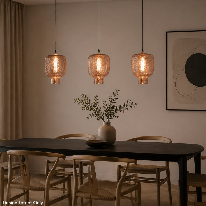 Piatto Copper Glass Pendant Light