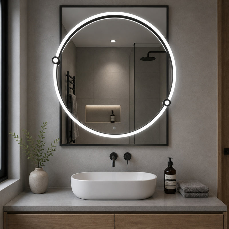 Penrose Black or Gold CCT LED Bathroom Mirror Wall Light