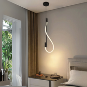 Tubo Black and Flex White Rope CCT LED Vertical Pendant Light - Lighting.co.za