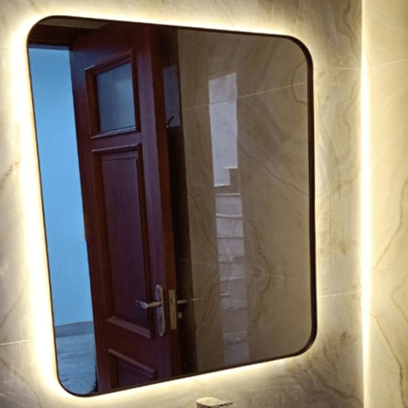 Anlia LED Backlit Short or Tall Rectangular Wall Mirror - Lighting.co.za