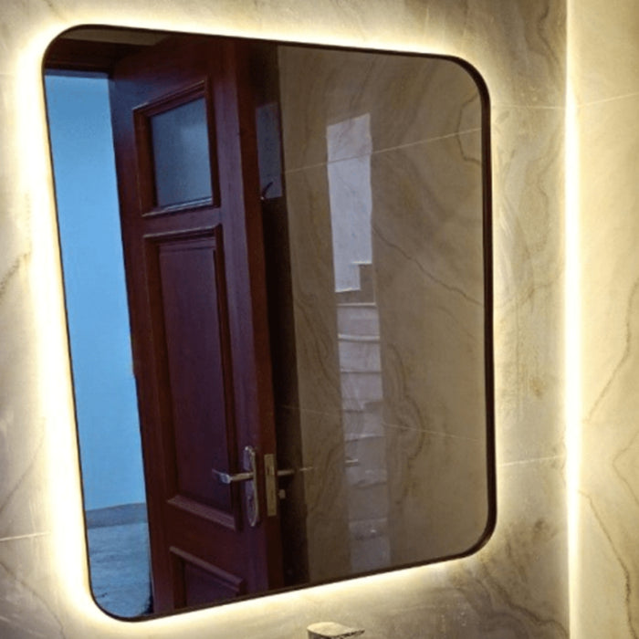 Anlia LED Backlit Short or Tall Rectangular Wall Mirror