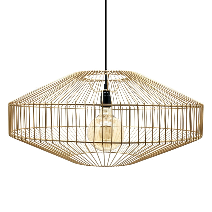 Kingsley Black or Gold Wire Pendant Light