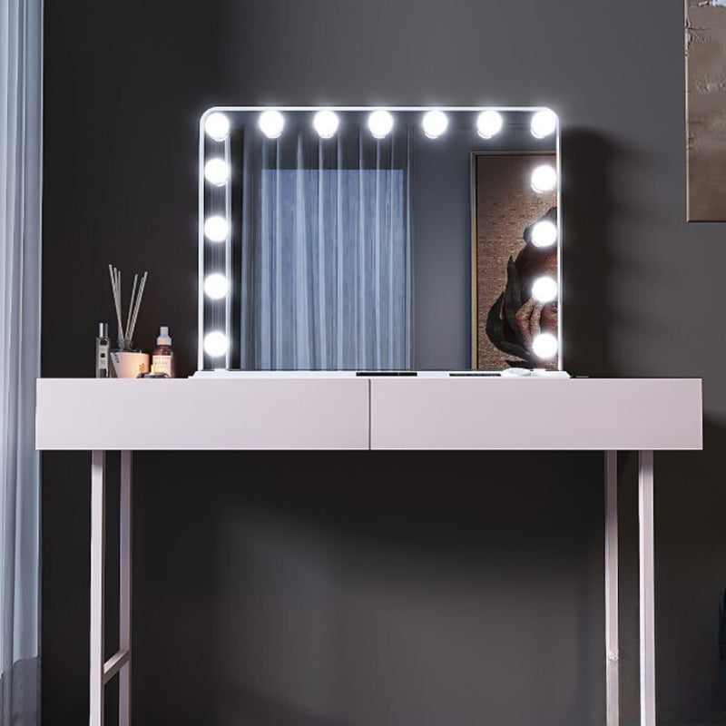 Luxe White Hollywood LED Mirror Light - Lighting.co.za