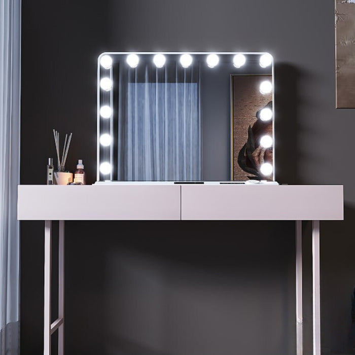 Luxe White Hollywood LED Mirror Light