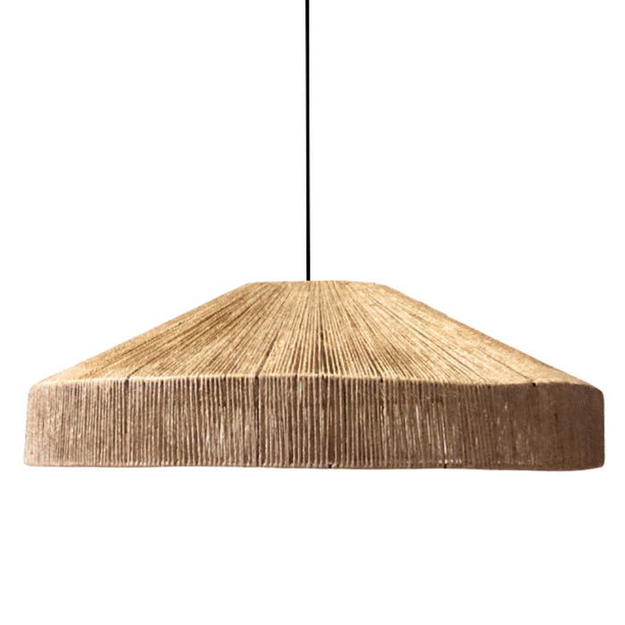 Bali Moroccan Black or Natural Jute Pendant Light