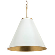 Moda Large Black or White and Gold Pendant Light - Lighting.co.za
